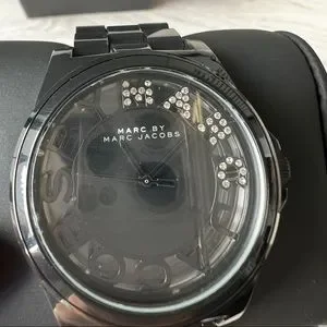Marc by Marc Jacobs Henry Skeleton Dial Black Plastic Ladies Watch Timepiece Luxe In | Your Premiere Luxury Exchange main image 4